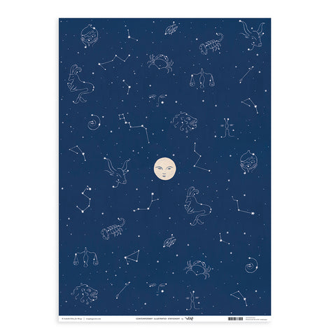 Starry Night Wrapping Paper